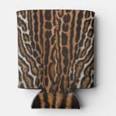Leopard Fur achtergrond  textuur Blikjeskoeler (Achterkant)