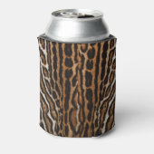 Leopard Fur achtergrond  textuur Blikjeskoeler (Blikje Achterkant)