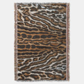 Leopard Fur achtergrond textuur Deken (Voorkant Verticaal)