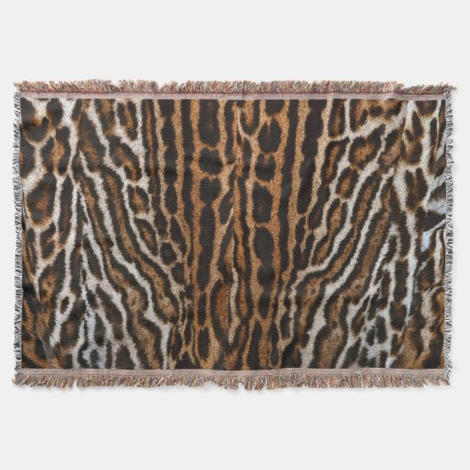 Leopard Fur achtergrond textuur Deken (Voorkant)