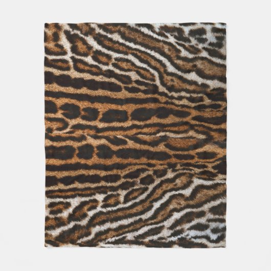 Leopard Fur achtergrond  textuur Fleece Deken (Voorkant)