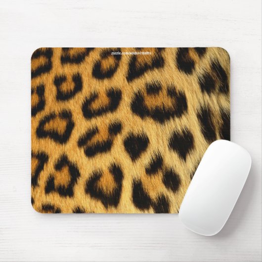 Leopard Fur African Wildlife Series Muismat (Met muis)