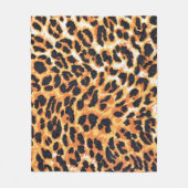 leopard fur as backgroundleopard,pattern,print,ski fleece deken (Voorkant)