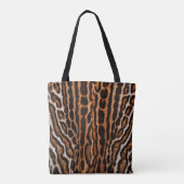 leopard fur background texture tote bag (Achterkant)