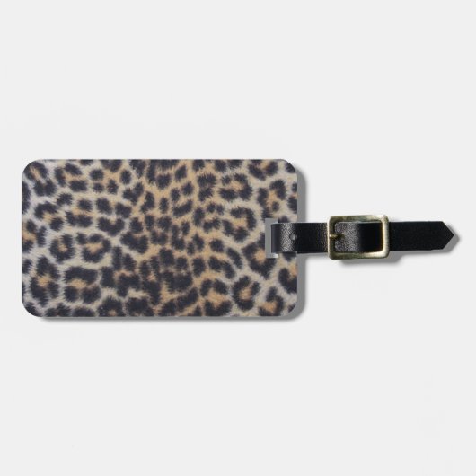 Leopard Fur Bagagelabel (Voorkant horizontaal)