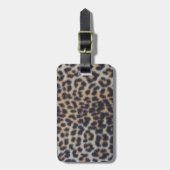 Leopard Fur Bagagelabel (Voorkant verticaal)