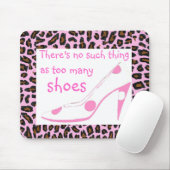 Leopard Fur en Designer High Hiel ShoesRoze Muismat (Met muis)