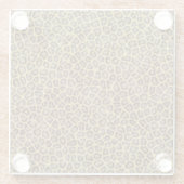 Leopard Fur Glazen Onderzetter (Achterkant)