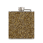 Leopard Fur Heupfles (Achterkant)