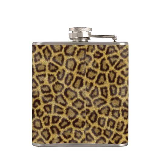 Leopard Fur Heupfles (Achterkant)