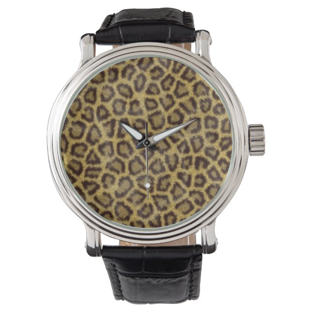 Leopard Fur Horloge (Voorkant)