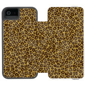 Leopard Fur Incipio iPhone Portemonnee Hoesje (Agenda Open)