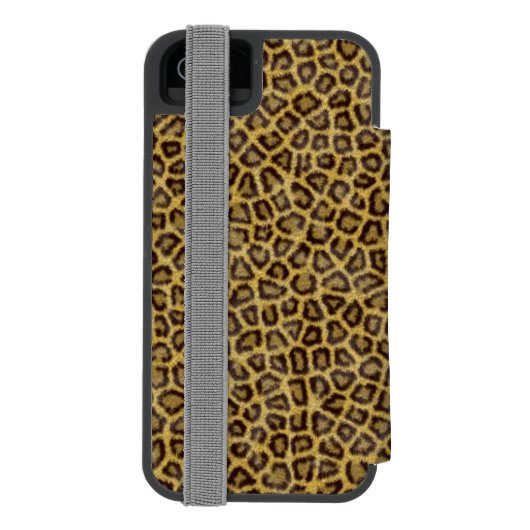 Leopard Fur Incipio iPhone Portemonnee Hoesje (Agenda Achterkant)