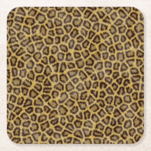 Leopard Fur Kartonnen Onderzetters