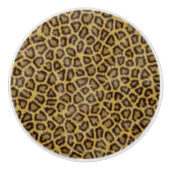 Leopard Fur Keramische Knop (Voorkant)