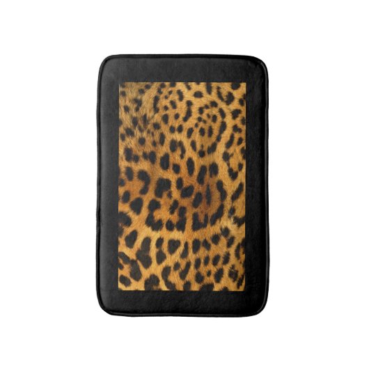 Leopard Fur Kijk Badmat (Voorkant Verticaal)