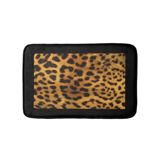 Leopard Fur Kijk Badmat (Voorkant)