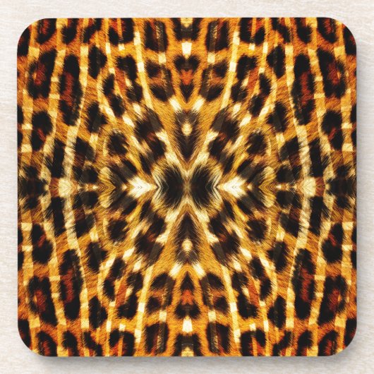 Leopard Fur Pattern Bier Onderzetter (Voorkant)