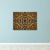 Leopard Fur Pattern Canvas Afdruk (Insitu (Houten vloer))