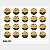 Leopard Fur Pattern Hartelijk dank Ronde Sticker (Vel)