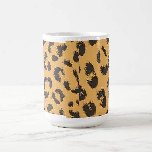 Leopard Fur Pattern Koffiemok (Center)