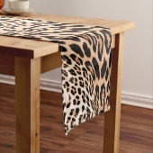 Leopard Fur Pattern Korte Tafelloper (Voorbeeld)