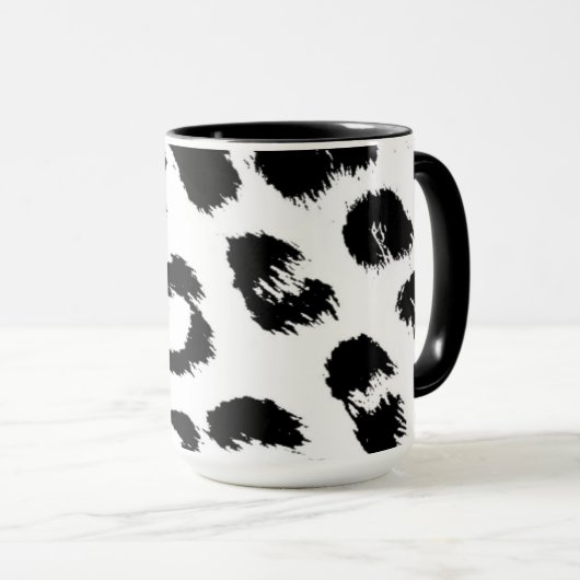 Leopard Fur Pattern Mok (Voorkant rechts)