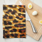 Leopard Fur Pattern Theedoek (Quarter Fold)