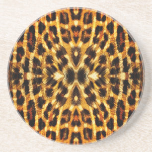 Leopard Fur Pattern Zandsteen Onderzetter