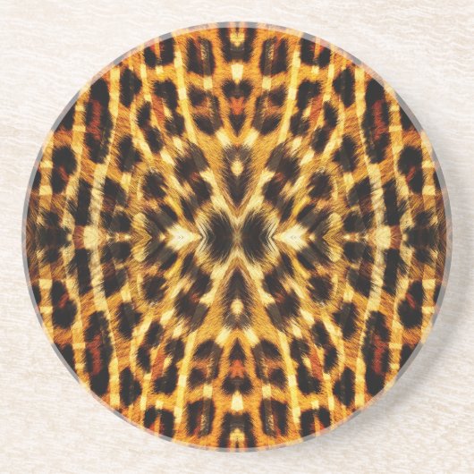 Leopard Fur Pattern Zandsteen Onderzetter (Voorkant)