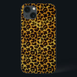 Leopard Fur Print Animal Patroon Case-Mate iPhone Case<br><div class="desc">This trendy animal print iPad case design features a splotched leopard print pattern with black animal spots on an oranje-yellow-gold fur background. Bring out the wild cat in you with this cool feline design. It's the perfecte bold,  origineel look for animal lovers. Check our shop for matching items.</div>