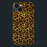 Leopard Fur Print Animal Patroon Case-Mate iPhone Case<br><div class="desc">This trendy animal print iPad case design features a splotched leopard print pattern with black animal spots on an oranje-yellow-gold fur background. Bring out the wild cat in you with this cool feline design. It's the perfecte bold,  origineel look for animal lovers. Check our shop for matching items.</div>