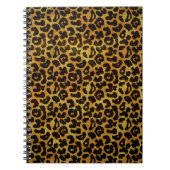 Leopard Fur Print Animal Patroon Notitieboek (Voorkant)