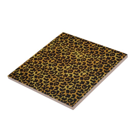 Leopard Fur Print Animal Patroon Tegeltje (Zijkant)