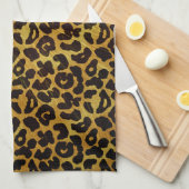 Leopard Fur Print Animal Patroon Theedoek (Quarter Fold)