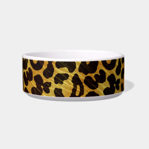 Leopard Fur Print Animal Patroon Voerbakje