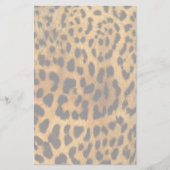 Leopard Fur Print Briefpapier (Voorkant)