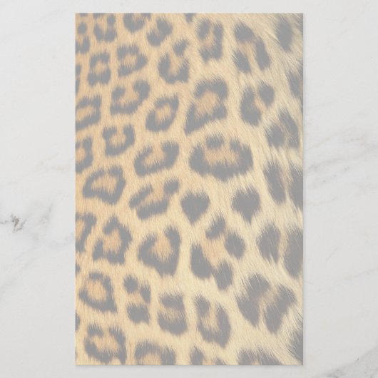 Leopard Fur Print Briefpapier (Voorkant)