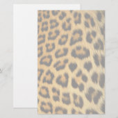 Leopard Fur Print Briefpapier (Voorkant / Achterkant)