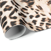 Leopard Fur Print Cadeaupapier (Rol Hoek)