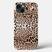 Leopard Fur Print Case-Mate iPhone Case (Achterkant)