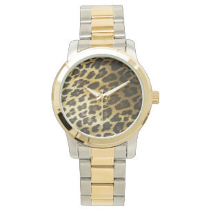 Leopard Fur Print Horloge