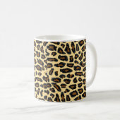 Leopard Fur Print Koffiemok (Voorkant rechts)