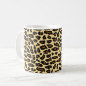 Leopard Fur Print Koffiemok (Voorkant links)