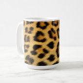Leopard Fur Print Koffiemok (Voorkant links)