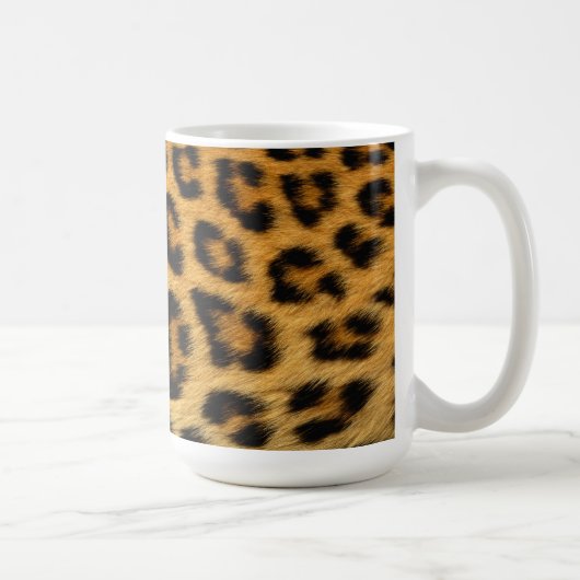 Leopard Fur Print Koffiemok (Rechts)