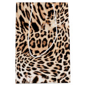 Leopard Fur Print Medium Cadeauzakje (Voorkant)