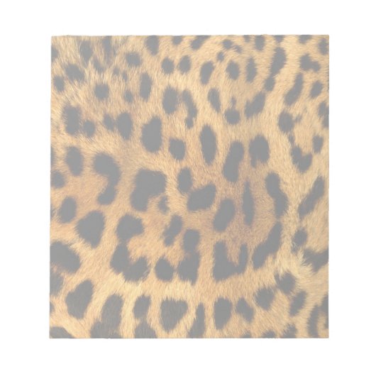 Leopard Fur Print Notitieblok (Voorkant)