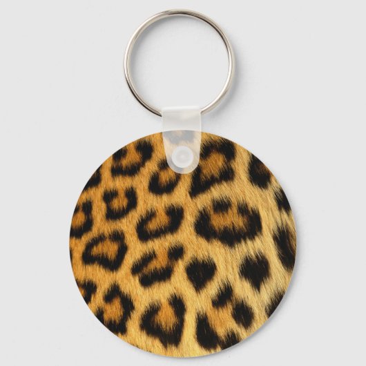 Leopard Fur Print Sleutelhanger (Voorkant)