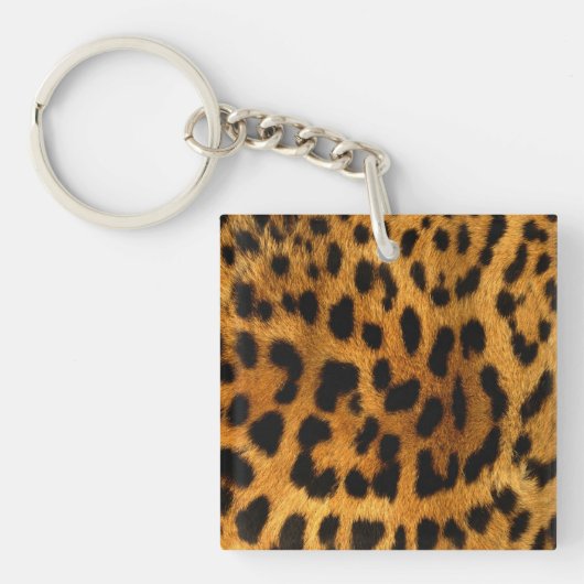 Leopard Fur Print Sleutelhanger (voorkant)